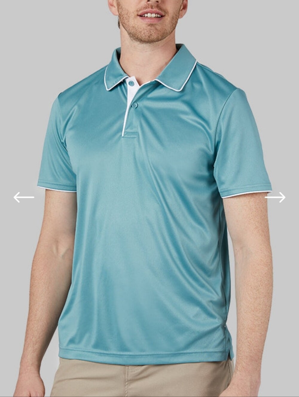 MEN'S STRETCH FLOW TIPPED POLO